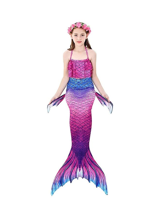 XiuWoo 3-Piece Mermaid Cosplay Costume Set 110cm - Image 4