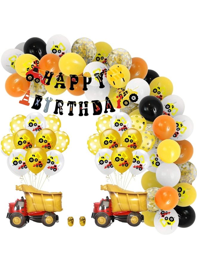 بارتي ويذ إيما مجموعة بالونات لتزيين حفلات أعياد الميلاد والشاحنات - Image 1