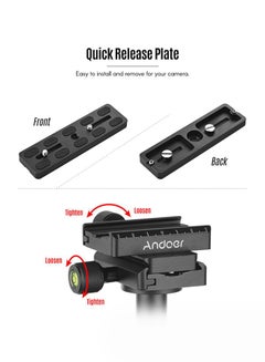 ANDOER Professional Handheld Camera Stabilizer With Quick Release Plate Black  - Image 2