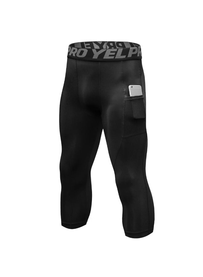 3 Packs  High Waist Yoga Pants Black X/Grey X/Dark Blue  - Image 2