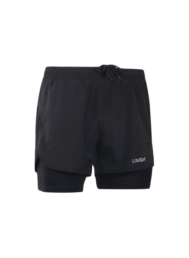 2-in-1 Running Shorts Black  - Image 5