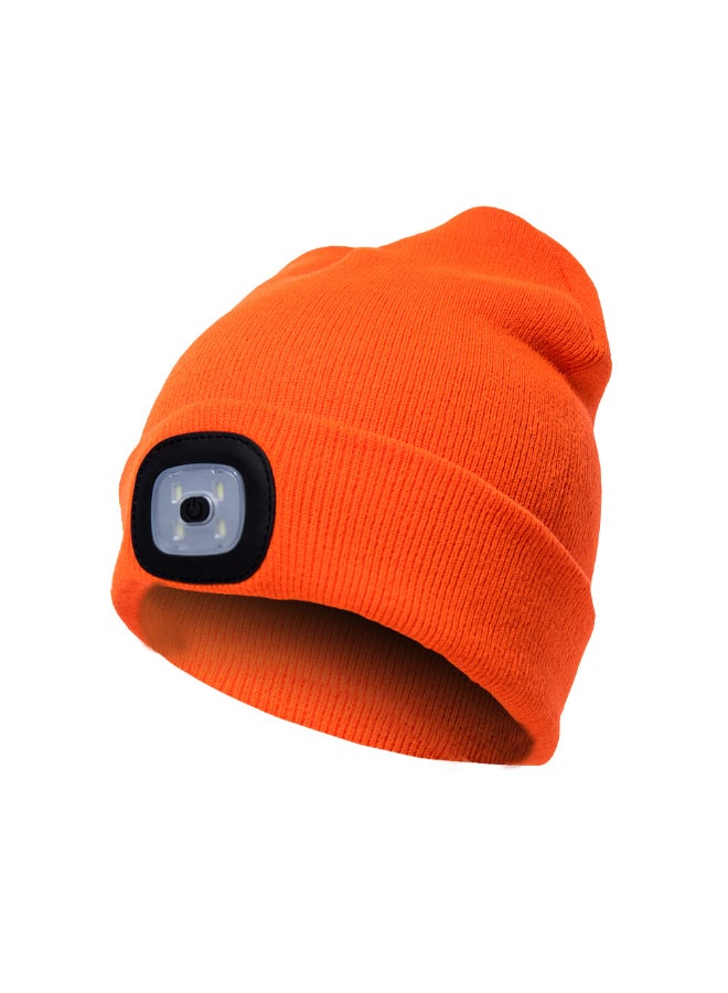 Kintted Hat Orange - Image 5