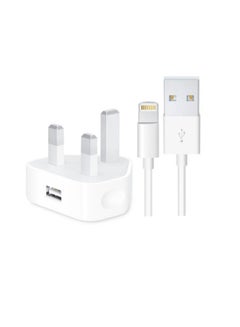 MARGOUN Wall Charger 5W USB Power Adapter with Lightning Cable for iphone 6 Plus/6S Plus White/Silver  - Image 2