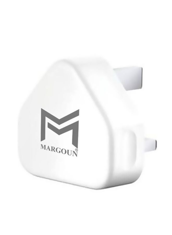 MARGOUN - Wall Charger 5W USB Power Adapter with Lightning Cable for iphone 6 Plus/6S Plus White/Silver - Image 1