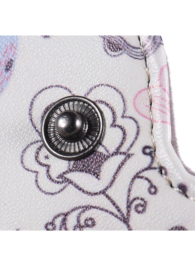 ANDOER Bird Pattern PU Leather Protective Camera Bag With Shoulder Strap White/Pink/Black  - Image 5