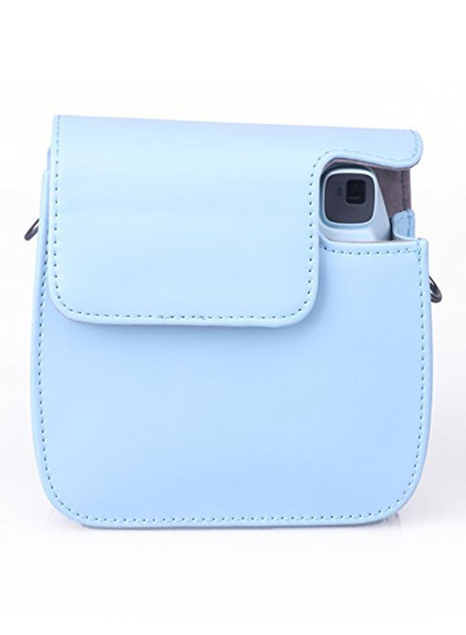 FUJIFILM - Instax Mini 8 PU Leather Camera Case Bag Blue - Image 1