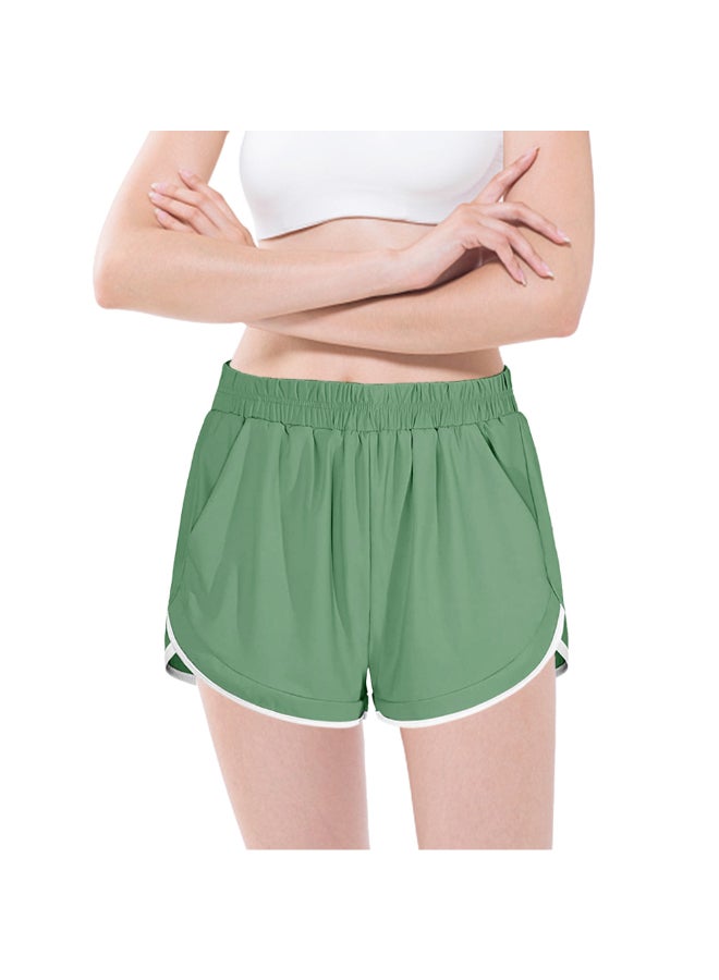 Sport Athletic Workout Shorts Green - Image 1