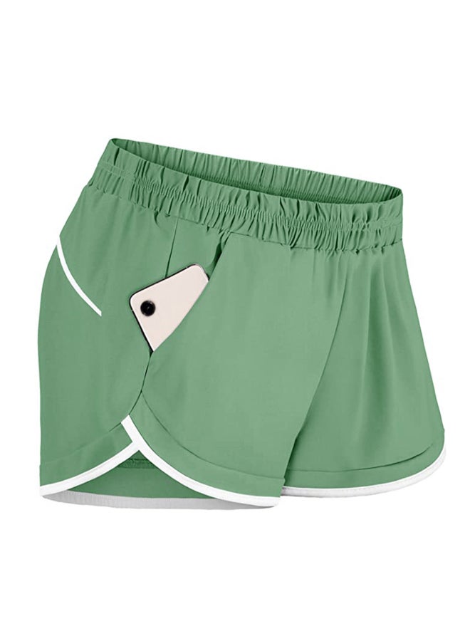 Sport Athletic Workout Shorts Green - Image 3