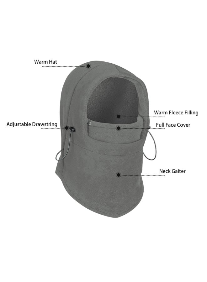 Generic - Warm Outdoor Fleece Balaclava Face Cover Grey - Image 1