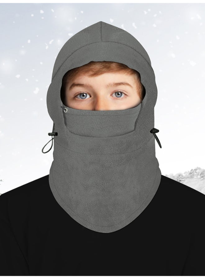 Generic - Warm Outdoor Fleece Balaclava Face Cover Grey - Image 1