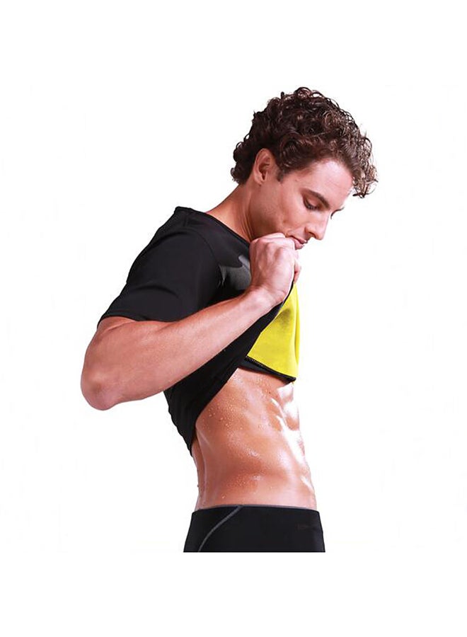 Sport Sweat Body Shaper T-Shirt Black - Image 5