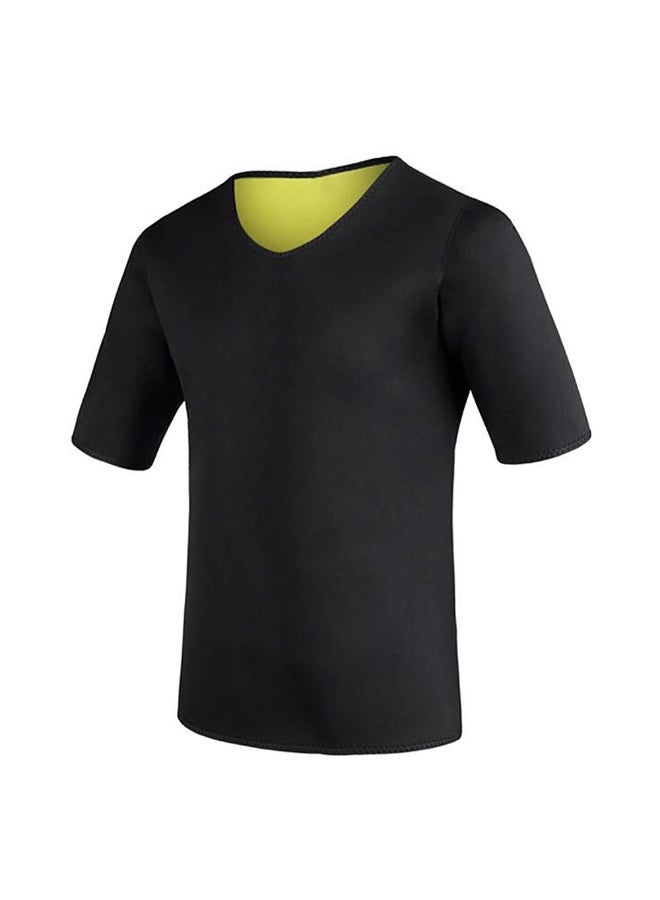 Sport Sweat Body Shaper T-Shirt Black - Image 4