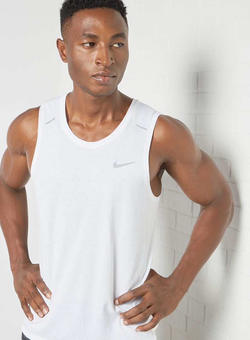 Nike - Dri-FIT Miler Running Tank Top White - Image 1