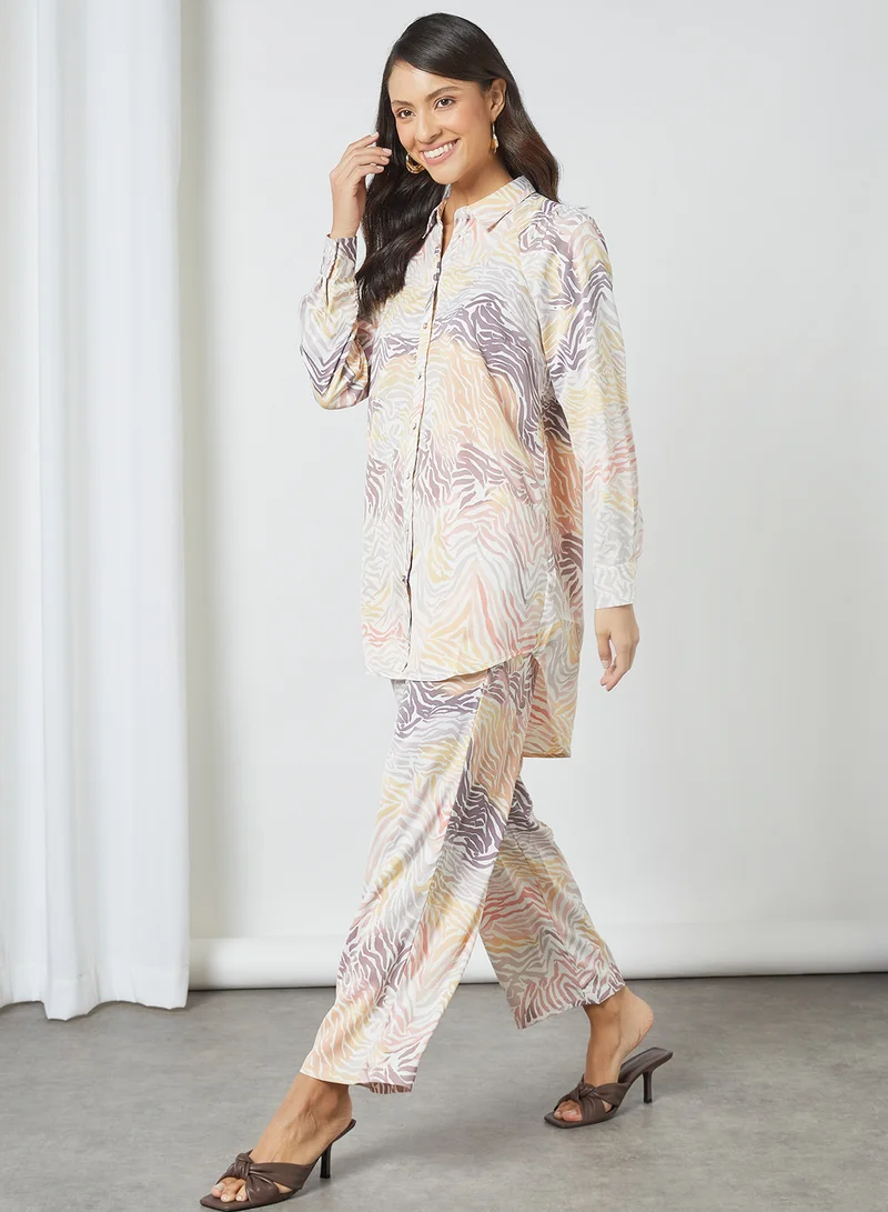 Y.A.S Wide Leg Pants Star White