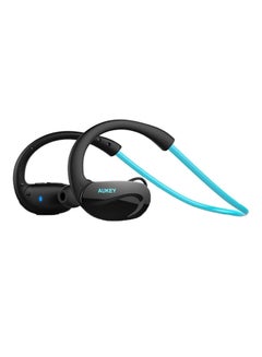 Aukey Bluetooth Headphones, Wireless Sport Headset With Built-In Microphone, 8 Hours Playtime For Mobile Phones - Blue Black/Blue  - Image 1