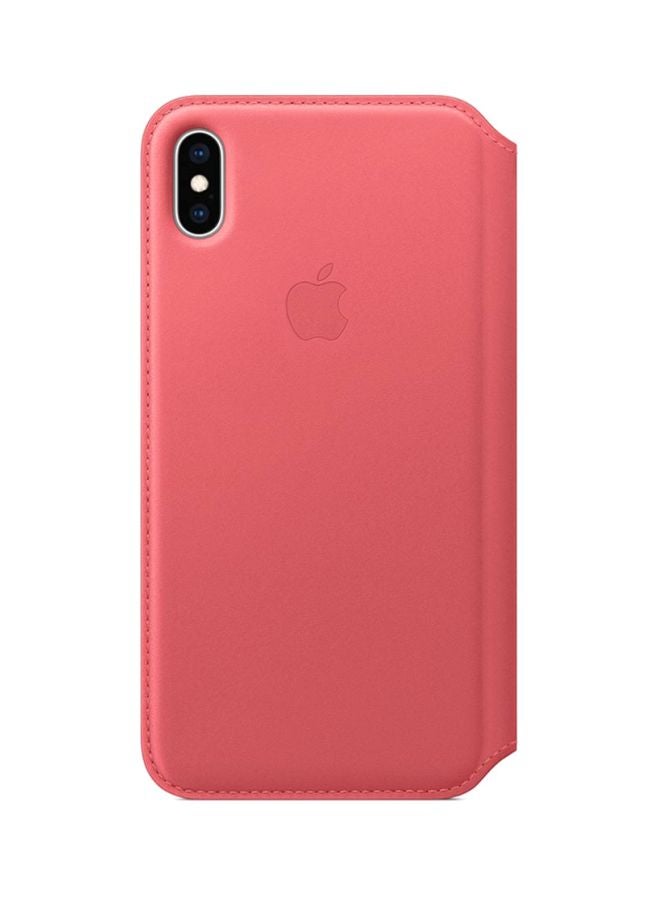 Apple Folio Case Cover For Apple iPhone XS Max Peony Pink - Image 1