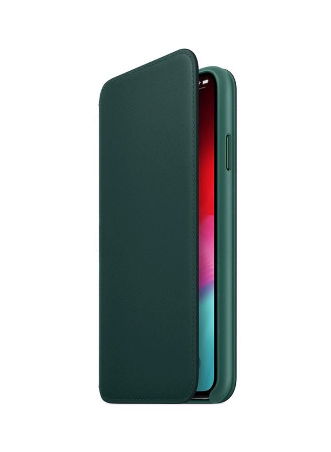 ابل  غطاء حماية قلّاب لهاتف أبل آيفون XS ماكس أخضر فورست - Image 2