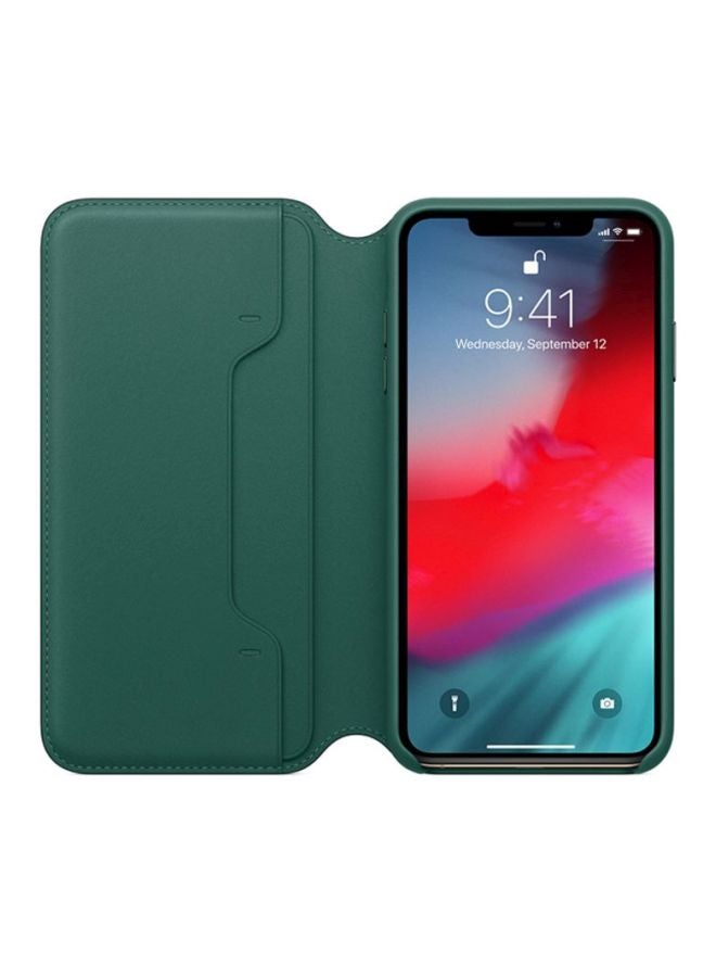 ابل  غطاء حماية قلّاب لهاتف أبل آيفون XS ماكس أخضر فورست - Image 3