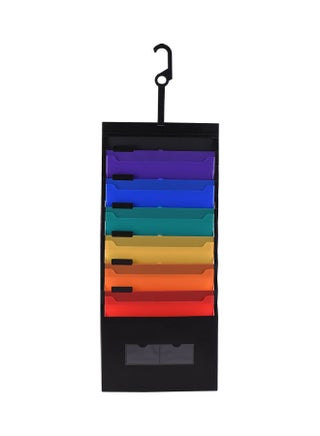 حافظة ملفات قابلة للتعليق مكونة من 6 جيوب متعدد الألوان - v1617361285/N46019551A_1