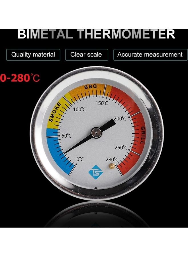 KKmoon Stainless Steel Bi-Metal Thermometer Silver/White - Image 5