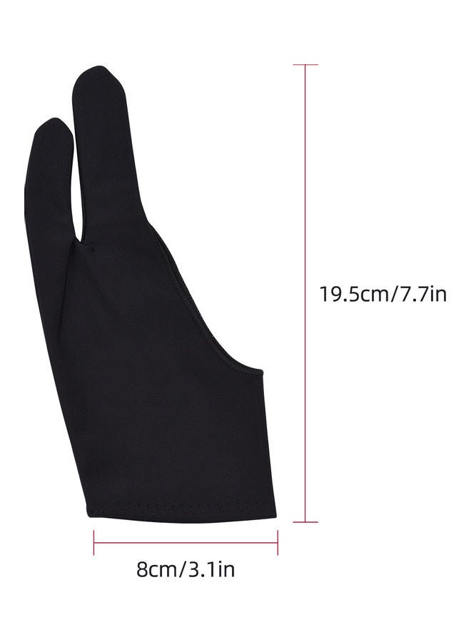 Generic Two-Finger Drawing Glove Black  - Image 5