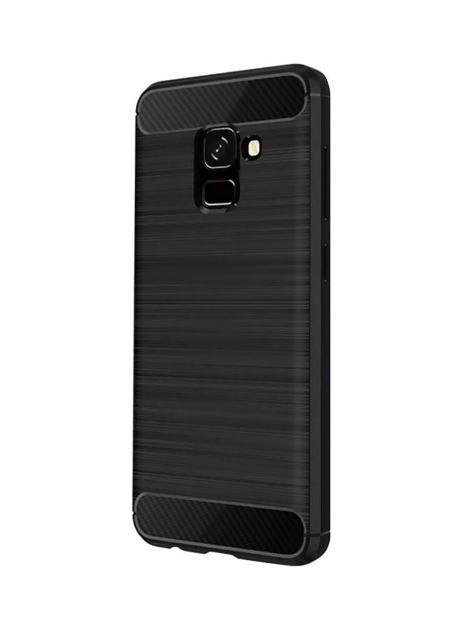 أوزون غطاء واقي من الكربون الناعم لهاتف سامسونج جلاكسي إيه 7 (2018) أسود - Image 1