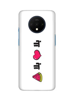 OnePlus Slim Snap Basic Series Customized Mobile Cover For OnePlus 7T White/Pink/Black  - Image 1