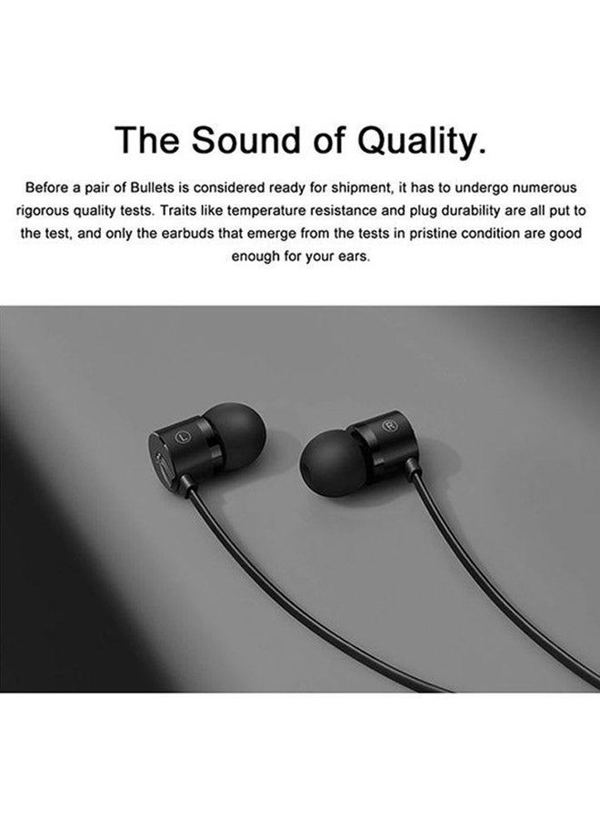 OnePlus Bullets 2T In-Ear Wired Earphone With Remote Black  - Image 3