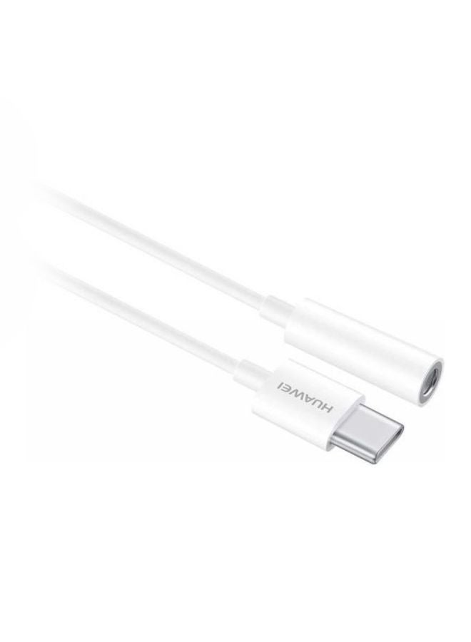 HUAWEI - Type C Earphone Adapter White - Image 1