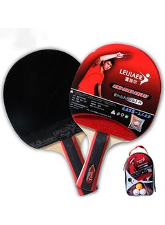 Leijiaer 5-Piece Table Tennis Racket And Ball Set  - Image 3