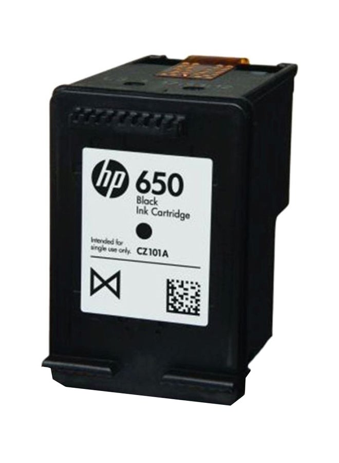 HP 650 Ink Cartridge 650 Black - Image 1