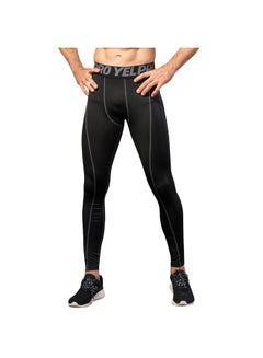 Generic 2-Piece Quick Dry Stretchable Bodycon Workout Leggings Set Black/White  - Image 5