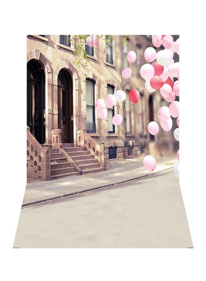 ANDOER Street Graffiti Photography Background Beige/Pink/Black - Image 1