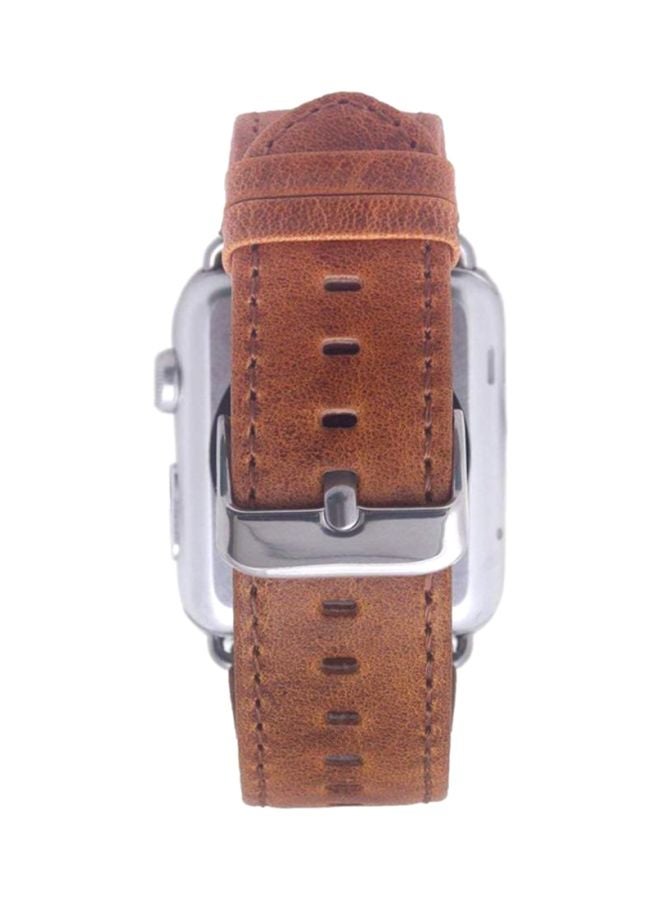 LNKOO - Replacement Band For Apple Watch Series 1/2/3/4 Brown - Image 1