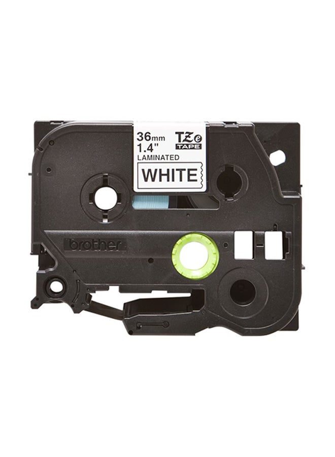 brother Tze261 Tape 36 Mm/White Black/White - Image 1