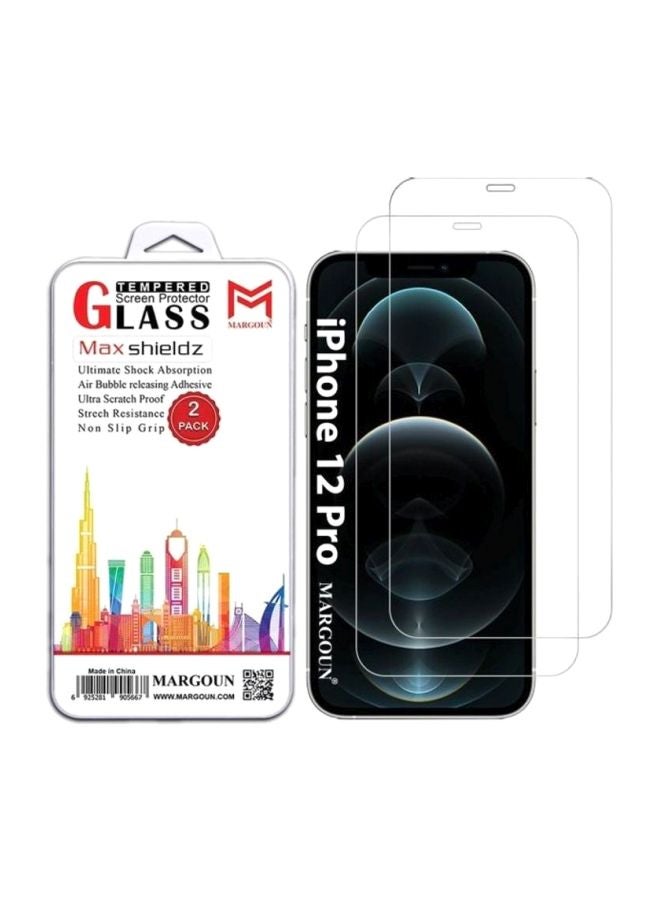 MARGOUN - Pack Of 2 Screen Protector For Apple iPhone 12 Clear - Image 1