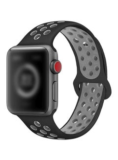Replacement Band For Apple Watch Series 1/2/3/4 40mm (Medium/Large) Black/Grey