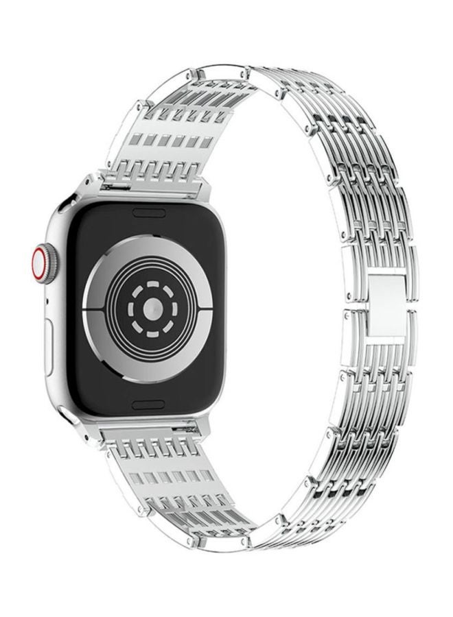 Voberry Replacement Band For Apple Watch Series 4 44mm Silver - Image 2