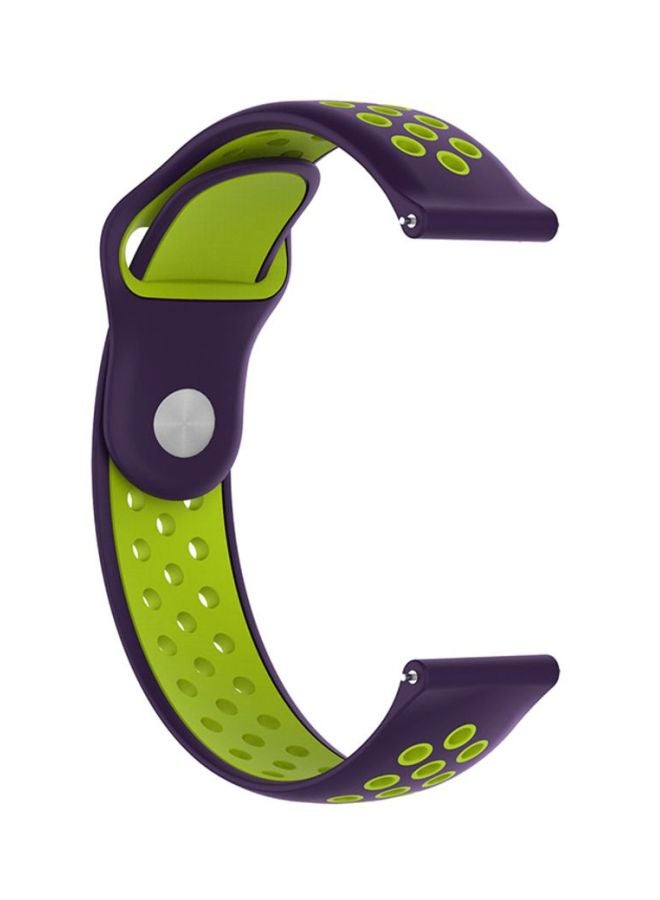 Voberry 20mm Replacement Band Strap For Samsung Galaxy Classic 42mm Purple/Green - Image 2