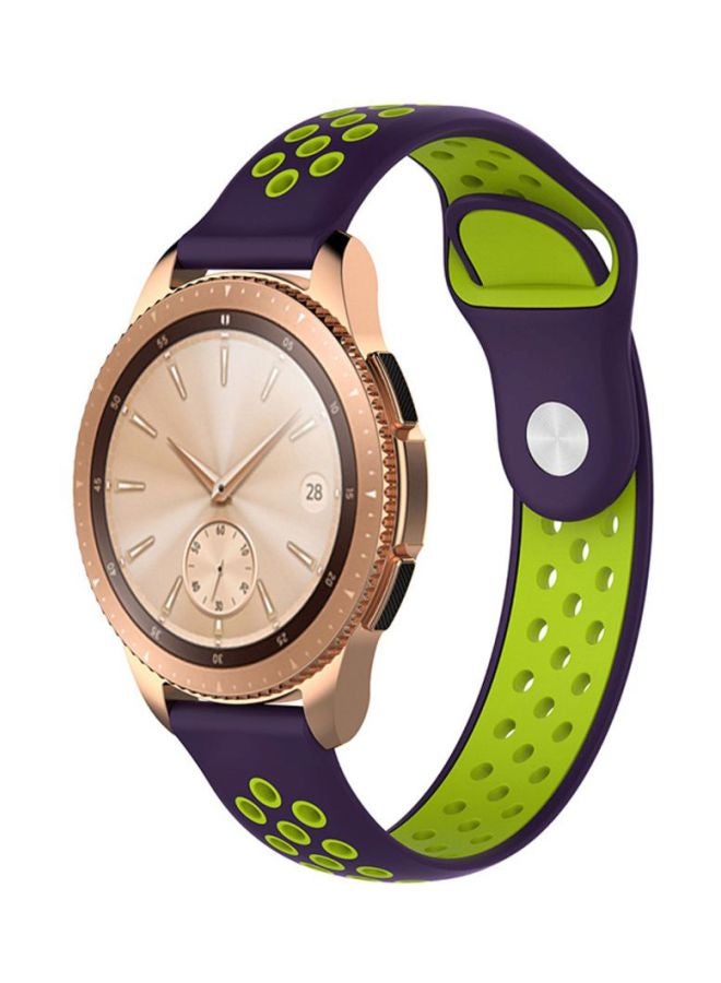 Voberry 20mm Replacement Band Strap For Samsung Galaxy Classic 42mm Purple/Green - Image 3