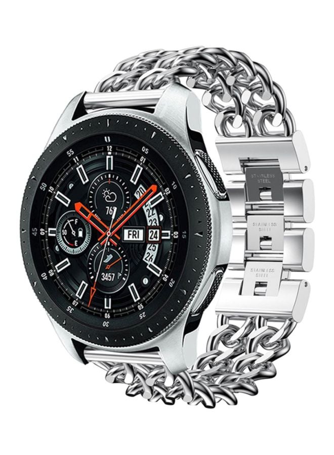 Voberry Replacement Band For Samsung Galaxy Watch 46mm Silver - Image 2