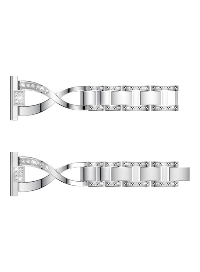 Voberry Replacement Strap Band For Fitbit Blaze Silver - Image 1