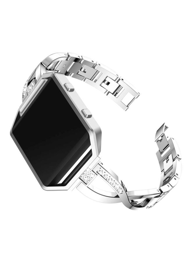 Voberry Replacement Strap Band For Fitbit Blaze Silver - Image 4