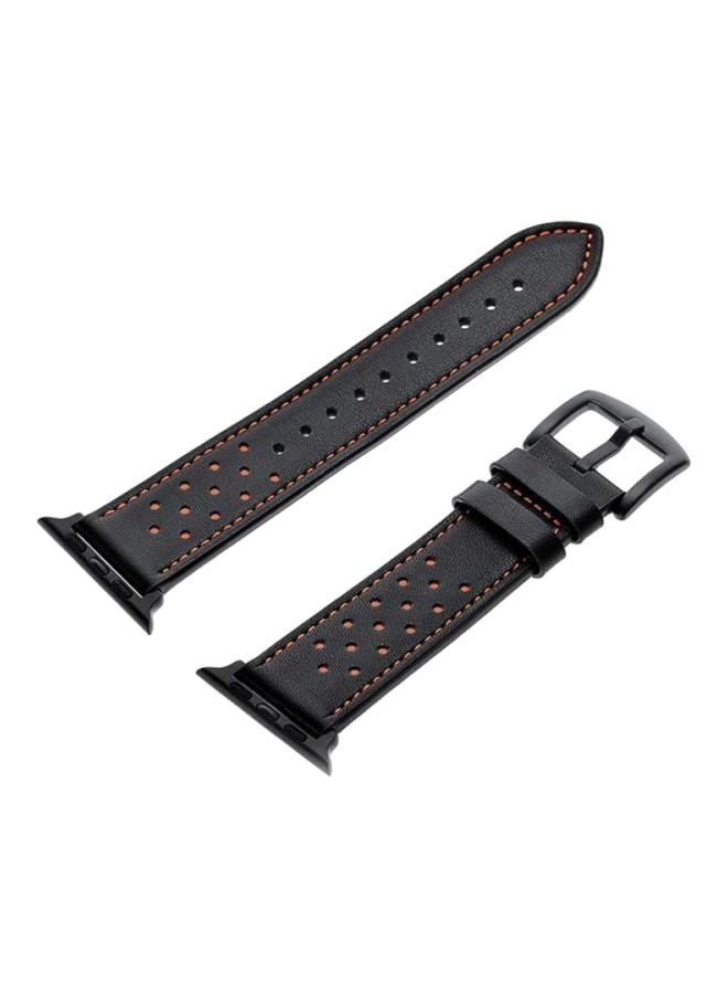 LNKOO Replacement Band For Apple Watch Series 1/2/3/4 42mm Black - Image 1