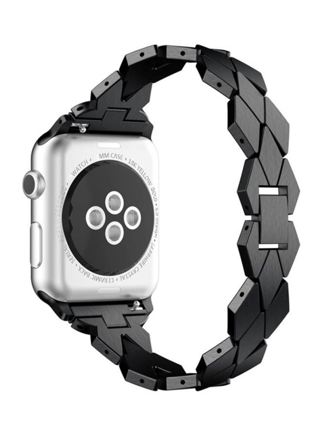 Voberry Replacement Band For Apple Watch Series 1/2/3 42mm Black - Image 2