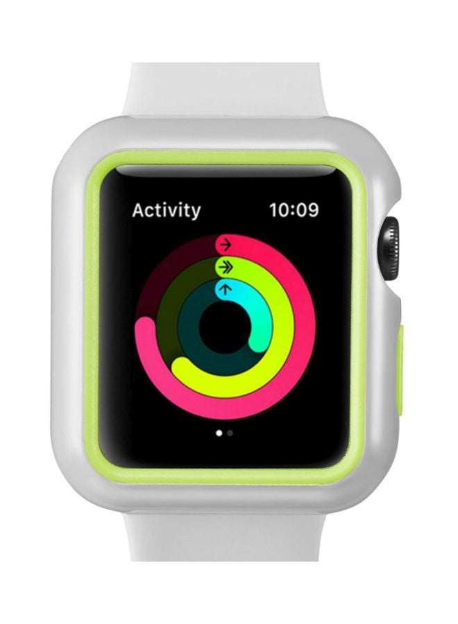 Voberry Protective Bumper Case Cover For Apple Watch Series 3 42mm Grey/Green - Image 2