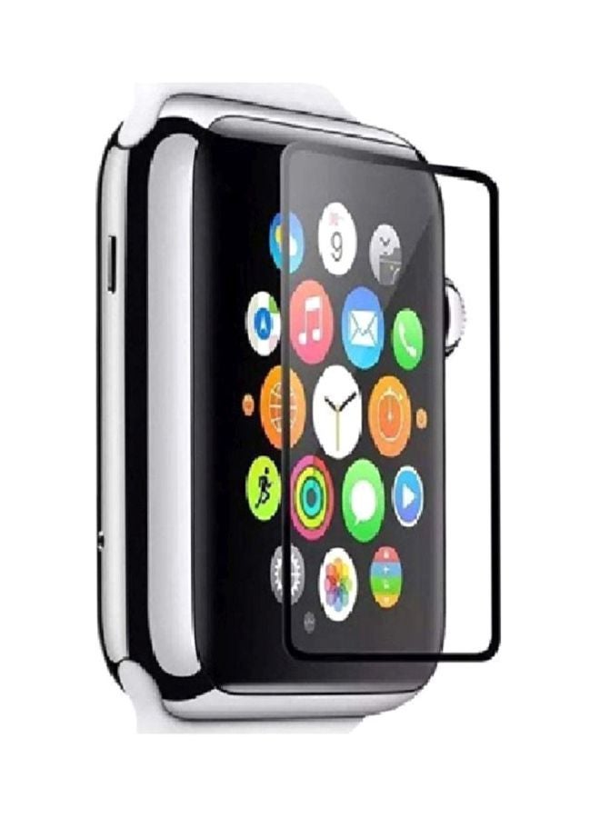 MARGOUN 3D Glass Screen Protector For Apple Watch Series 42mm Black/Clear