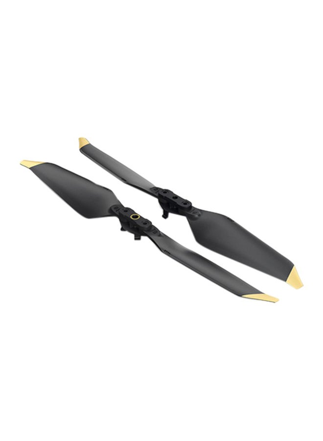 dji - Mavic Low-Noise Quick-Release Propellers Black/Yellow - Image 1