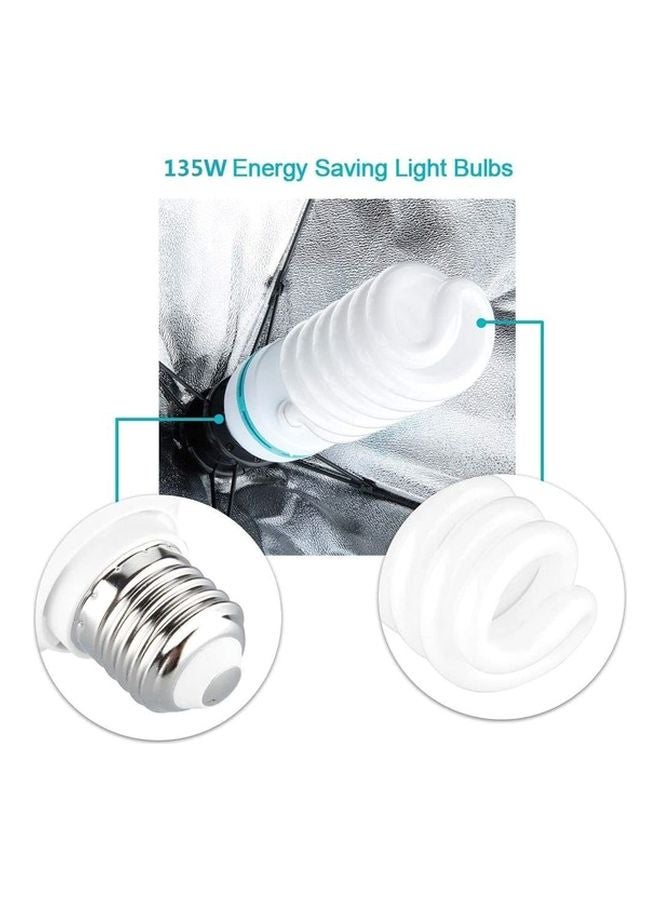 أندوير عدة إضاءة وسوفت بوكس للتصوير الفوتوغرافي بالأستوديو أسود/ أبيض - Image 2