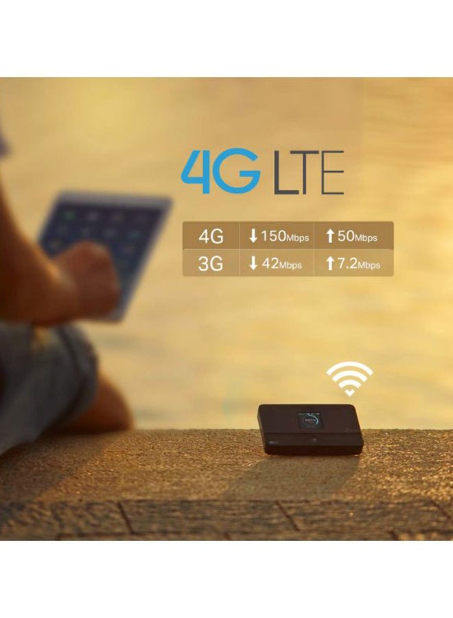 تي بي لينك - راوتر متقدم ومتنقل مزوّد بخاصية الواي فاي بتقنية 4G LTE وسرعة تبلغ 150 ميجابت في الثانية أسود/ رمادي - Image 1
